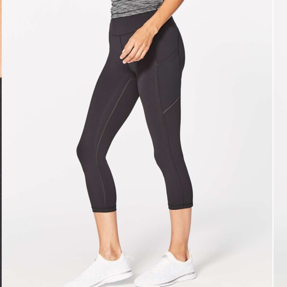 Lululemon Speed Up Crop Black Leggings